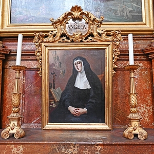 Ursula-Altar: Vorsatzbild: Hl. Angela Merici von Bartolomeo Altomonte