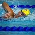 Schwimmerin beim Wettkampf