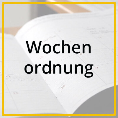 Wochenordnung / © Pfarre Schiedlberg Wochenordnung