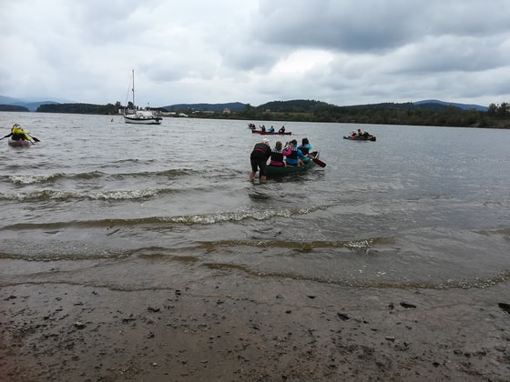 Wegstrecke am Moldaustausee bei der Geh.Bet.Tour 2018